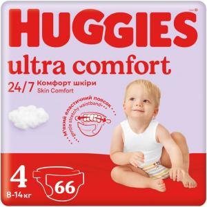 ϳ Huggies Ultra Comfort 4 (8-14 ) Mega 66  (5029053548777)  - babypremium.com.ua